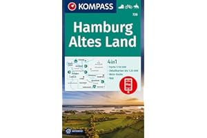 KOMPASS Wanderkarte 726 Hamburg, Altes Land 1:50.000: 4in1 Wanderkarte, mit Aktiv Guide und Detailkarten inklusive Karte zur offline Verwendung in der KOMPASS-App. Fahrradfahren. Reiten.
