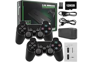 KOBONA Console da gioco retrò Plug and Play Game Stick con 2 gamepad senza fili, Stick di gioco per console per videogiochi M8,20000+ Giochi,9 emulatori, supporto uscita HD 4K