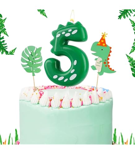 Candeline con Numeri di Compleanno, 14cm Candele Carine