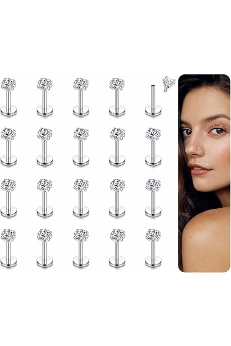 Briana Williams Rook Piercing De Sourcil 16G 8mm Incurvu00e9 Barre