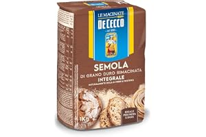 De Cecco Semola di Grano Duro integrale fullkorn duvet gryn 1 kg perfekt för pasta och bröd