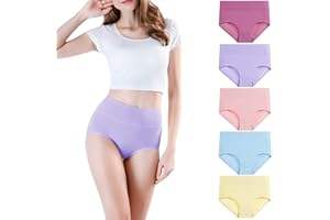 wirarpa Mutande Donna Culotte Vita Alta Slip Cotone Mutantina Elastiche Pantaloncini Post Parto