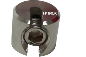 FP INOX Bague d'arrêt pour câble de 6mm inox A4-316 Garde Corps