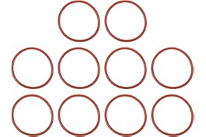 UHATa Silicone Rubber O Ring 57mm ID, 65mm OD, 4mm Width VMQ Washer Gasket Sealing-Applications for Pressure Washer Plumbing Sealing-[Qty 10 Red]
