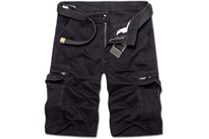 AKARMY Men's Lightweight Cargo Shorts Utility Work Short Outdoor Cotton Twill Shorts with 8 Pockets