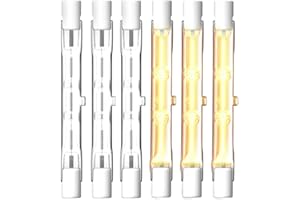 KINGYEENUO 6X Ampoule Halogène R7s 78mm 150W 1300LM 230V Dimmable - Blanc Chaud 2700K, Double Extrémité J78 pour Éclairage Paysager, Lampadaire, Sécurité et Intérieur