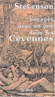 jaquette livre Voyages avec un âne dans les Cévennes