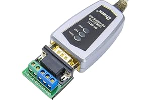 DTech Cavo adattatore da USB a RS422 RS485 con chipset FTDI 5 posizioni Terminal Board per Windows 11 10 8 7 XP Mac (4 piedi)