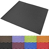 Badematte aus Weichschaum | zahlreiche Größen | schadstoffgeprüft gemäß REACH | rutschfester Badvorleger | abwaschbar & schnelltrocknend | 65x50 cm | Schwarz