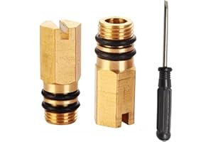 Alriedy Lot de 2 bouchons d'obturation pour entrée d'eau chaude et froide M10, filetage de 10 mm, compatible avec robinet d'eau chaude, tuyau flexible pour mitigeur de salle de bain et de cuisine