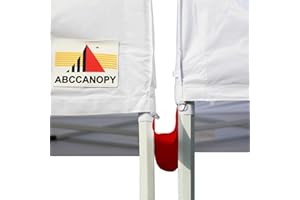 ABCCANOPY Baldachin Zubehör 3 Fuß Baldachin Regenrinne / Lichtrinnen für 3 x 3 m Baldachin, Pop-Up-Zelt. dunkelrot