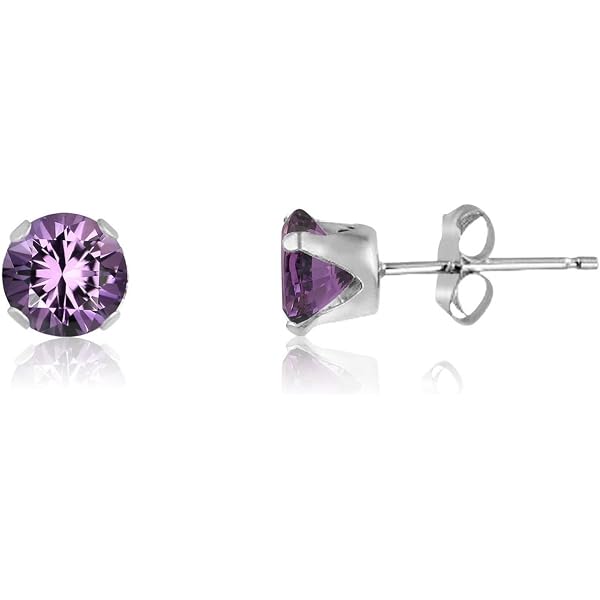 Amberta Orecchini a Cerchio con Perno per Donna in Argento Sterling 925: Cerchi Diametro 10 mm
