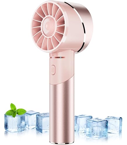 Ventilateur De Poche Turbo Airmate - 5 Vitesses, Rechargeable USB 3000mAh, Avec Anneau Et Cordon, Gris, Pour Intérieur/extérieur