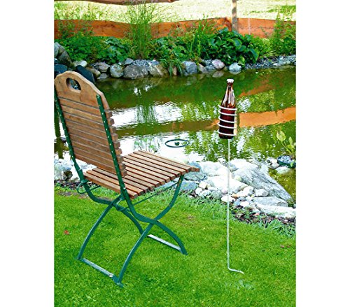 Dehner Bierflaschenhalter für den Garten, Höhe 100 cm, Eisen - 2