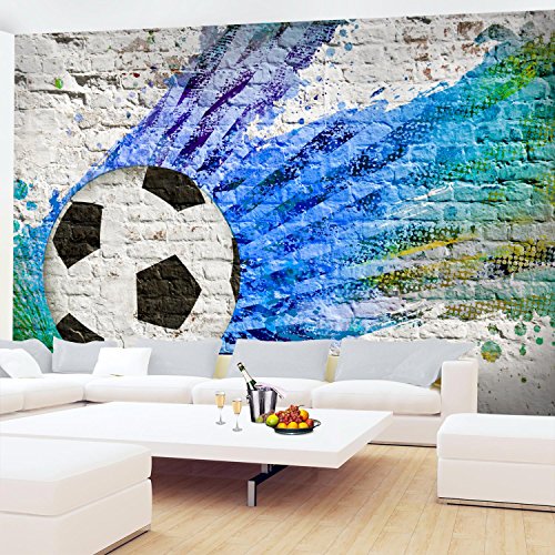 Fototapete Fussball 352 x 250 cm – Vliestapete – Wandtapete – Vlies Phototapete – Wand – Wandbilder XXL – !!! 100% MADE IN GERMANY !!! Runa Tapete 9021011a - 4