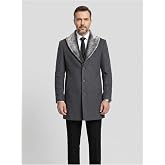 Plus Scorpion Erkek Uzun Kaşe Kaban Palto Mont &Ccedil;ıkartılabilir K&uuml;rk Yaka Astarlı Cepli Slim Fit, PRA-13283702-768191