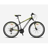 Kron VORTEX 4.0 26 Jant V FREN 21 Vites Dağ Bisikleti 16"- MAT SİYAH-GRİ/NEON SARI (GREENWAY BİSİKLET)