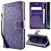 Produktbild KingSang Samsung Galaxy S8 Plus 2017 LederHülle, Premium Kunstleder Holster Tasche Klapphülle mit Weiche Silikon Lederhülle für Samsung Galaxy S8 Plus/S8 Edge/S8+ SM-G955 2017 (6.2") Handyhalter Ledertasche Brieftasche - Lila