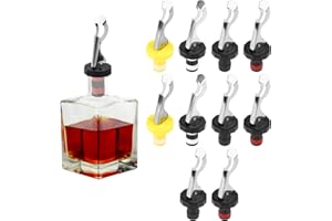 NIZIRIOO Lot de 10 bouchons de bouteille universels avec levier - Bouchon de bouteille de bière universel - Pour collection de vin, champagne, bouteilles en verre