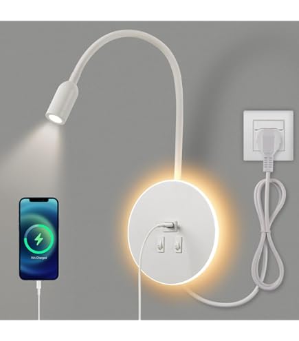 LED leeswandlamp met universele aansluiting, USB Type-C