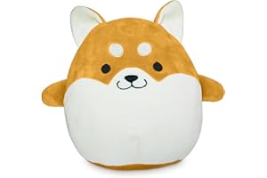 YILITI 8 inch Shiba Inu Plush Toy, 1pc Shiba Inu Stuffed Animal Doll, Soft Cute Cartoon Akita Dog Plush Pillow, Holiday Home Sofa Decoration, Birthday for Kids Adults