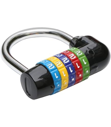 Lucchetto A Combinazione Oumuik - 2 Pezzi, Codice A 5 Cifre, Metallo Resistente