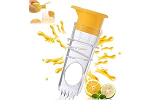 SoeUyd Presse Citron, Presse Agrumes Manuel, Presse Citron Manuel, Presse-agrumes avec Embout, Compact et Portable, Convient aux Citrons, Oranges et Autres Types D'agrumes, Facile à Utiliser