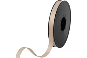Les Petits Rubans Ruban Satiné - 9 mm x 25 m, Double Face 100% Polyester pour Mariages, Emballages Cadeaux, Compositions Florales, Travaux Manuels, Gâteaux, Nœuds, Embellissements