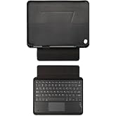 Aksesuarcim Samsung Galaxy Tab A11 Plus SM-X230 X236 X238 ile Uyumlu Kılıf Klavyeli Kalem B&ouml;lmeli Bluetooth Bağlantılı Standl