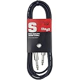 Stagg SAC3PS DL 3m/10 ft Deluxe Jack to Jack Instrument Cable
