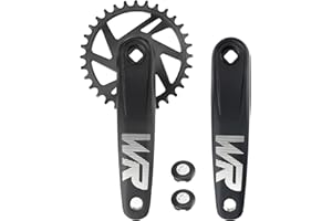 MEGHNA Bicycle Crankset Set 170 mm Crankset 42T Universal for Single Speed and 6/7/8/9/10/11 Speed Bike, MTB, BMX Road Bike