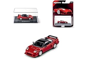 Majorette Collection 1995 Honda NSX-R GT, czerwony i czarny metalowy samochód, skala 1:64, gumowe koła, przezroczyste reflektory, wyświetlacz śrubowy, 14 lat specjalny kolekcjoner (8505001005)