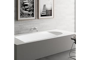 BAOCHADA Coprivasca Copertura per vasca da bagno pieghevole, rettangolare, in PVC e acciaio inox, impermeabile, antipolvere, per bagno (bianco)