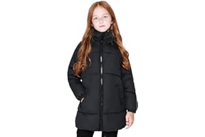 SOLOCOTE Ragazze Cappotti Invernali Pesante Lunghezza Media Giacche Calda Down-like Cotone Ovatta Outwear