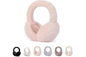 GLAITC Orejeras para Mujer,Orejeras de Invierno,Orejeras de Piel Sintética para Invierno,Orejeras Ajustables para el Frío,Regalo de Invierno para Mujeres,Hombres y Niñas