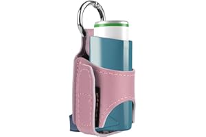 MGICHOOM Inhaler Case Holder, Inhaler Holder PU Leather Protective Travel Handy Mini Holste, Inhaler Storage Case, Lightweight And Protective Shell, Ideal For Daily Use, Travel And School