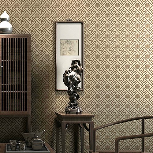 Preisvergleich Produktbild HLMYYO 3D Wallpaper Moderne Chinesische Klassische Gitter Hotel Restaurant Tee Haustechnik Dekoration PVC Korridor Kaufen drei Get One Free (Color : 66701)