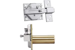 IFAM Cerrojo Modelo CS88, Palanca de Acero, Cilindro 50mm Longitud, Máxima Seguridad Para Puertas, Fácilidad de Montaje, Llave Exterior, Color Níquel