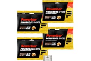 WOMANDA PowerBar PowerGel Shots - High Carb Energy Rubbers - C2MAX - 4 x 60 g (4 x 60 g, Cola)
