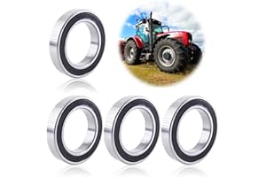 FBTOPNUM 4 pièces 6902-2RS roulement à billes à gorge profonde 15 mm x 28 mm x 7 mm en acier chromé à double étanchéité P5 (ABEC5)