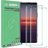 AOKUMA Sony Xperia 5 II Tempered Glass Screen Protector, [2 Pack] Premium Quality Guard Film, Case Friendly, Comfortable Roun