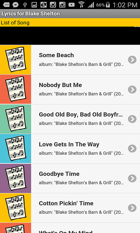 Lyrics For Blake Shelton Amazon De Apps Fur Android The song reached number 4 on the u.s. amazon de