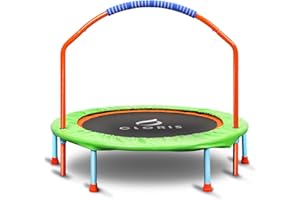 CLORIS 101,6 cm faltbares Fitness-Trampolin – maximale Belastung 180 kg, Mini-Rebounder mit verstellbarem Schaumstoffgriff für Kinder und Erwachsene, Indoor/Outdoor, Fitness, Körperübung