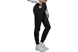 SPECIALMAGIC Women's Fleece Lined Joggers Winter Thermal Warm Trousers Sherpa Fleece Joggers Pants Thick Furry Fleece Lined Sweatpants Jogging Bottoms for Running Fitness Workout Casual