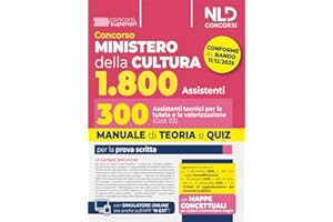 Concorso Ministero della Cultura 1800 posti. 300 assistenti tecnici per la tutela e la valorizzazione del patrimonio culturale (Cod. 02). Manuale di Teoria e quiz