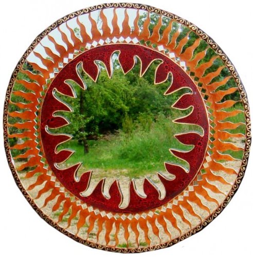 Deko-Spiegel ITA , verziert, Wandschmuck, rund, Grösse:ca. 60 cm - 3