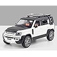 ARCADORA 1:24 Scale Diecast Car Pullback Vehicle Toy Collection for Land Rover New Defender 110, Kids Gift, with Sound and Light