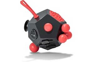 VCOSTORE Fidget Cube mit 12 Seiten, Infinity Cube Fidget Anti Stress Würfel Spielzeug für Erwachsene Kinder mit ADHS,ADD,ASD,ADHD