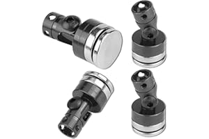 lvifloae 4 Pezzi in Alluminio RC Body Post Magnetic RC Body Mount Corpo Invisibile Post Mount buona Scx10 4Wd 1:10 RC Car Giallo Nero Viola (Nero)