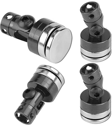 1 Set RC Auto Corpo Magnetico Post in Lega di Alluminio Corpo Shell Montare Kit Colonna con Scala per 1/10 RC Drift HSP 94123 94122 Tamiya 416 417 Sakura S XI CS (Nero